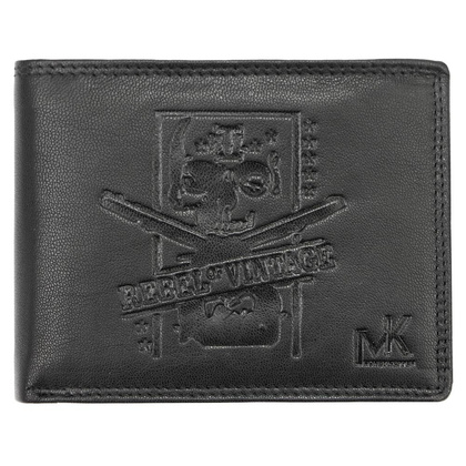Portfel męski skórzany TCC 5600-6 RFID Czarny
