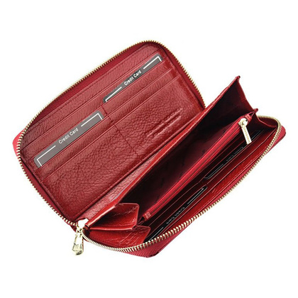 Portfel damski skórzany SH-119 Czerwony