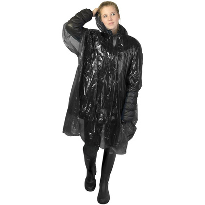Poncho przeciwdeszczowe Ziva Czarny