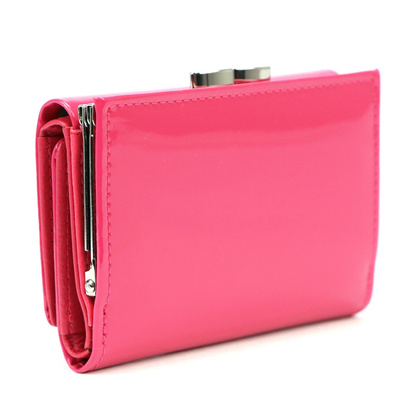 Portfel damski skórzany PIERRE CARDIN 07 SHINY 117 Czarny