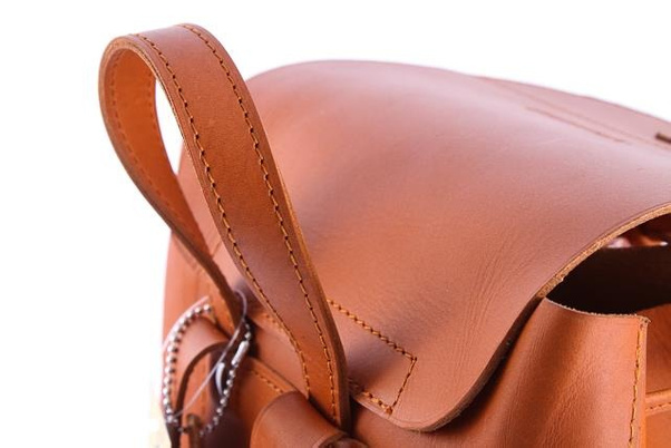 Ogromny plecak skórzany KEMER VOOC Vintage P40 Brązowy