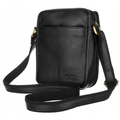 Męska, skórzana listonoszka na ramię