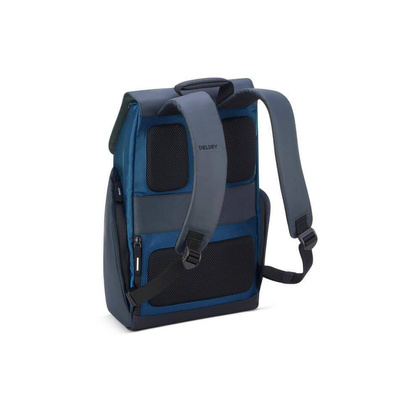 Walizka Delsey Securflap Miejski turkusowy plecak na laptopa 16"