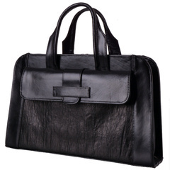 Teczka damska skórzana KEMER 091 Czarna