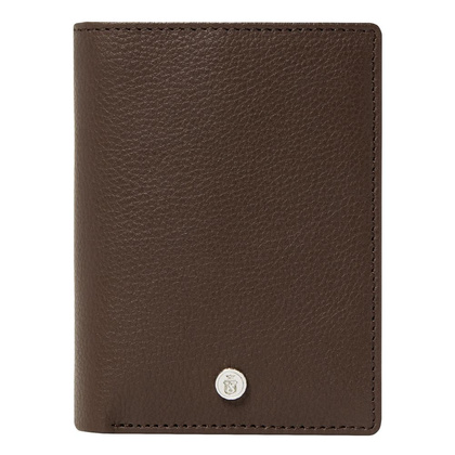 Etui na karty Button Brown