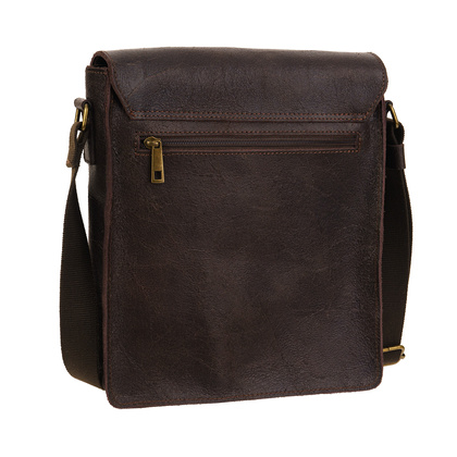 Męska torba skórzana vintage z kieszonką TM240s228