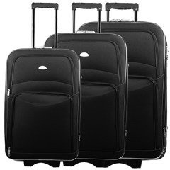 Zestaw walizek PELLUCCI RGL 773 Czarny