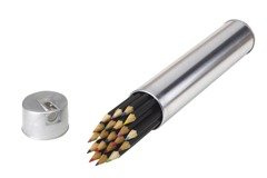 Komplet 20 kredek COLOUR BALANCE, srebrny