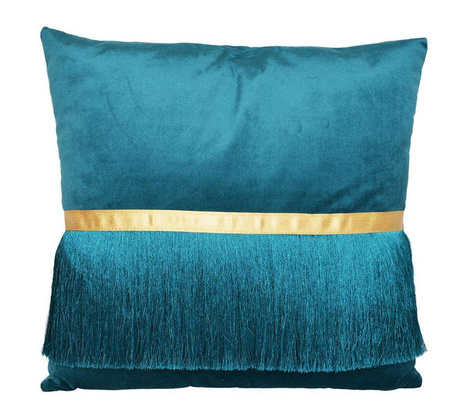 Poduszka z frędzlami morska