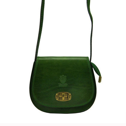 Torebka damska listonoszka, skóra naturalna