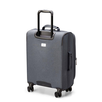 Delsey Maubert 2.0 mała antracytowa miękka walizka kabinowa na kółkach 55 cm