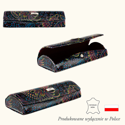 Kolorowe etui na okulary BajuBaj z naturalnej skóry ED107s126