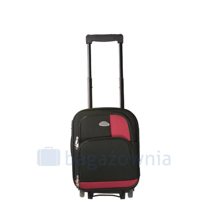 Bardzo mała walizka PELLUCCI RGL 652 WIZZ AIR Czarny/Czerwony