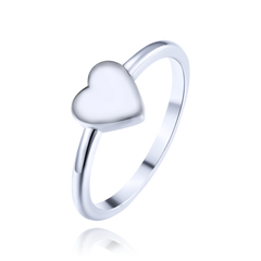 MINET Elegancki srebrny pierścionek z sercem wielkość 12