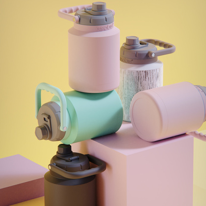 ASOBU Butelka termiczna MINI JUG PINK, 975ml