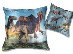 Poduszka z wypełnieniem/suwak - Prehistoric  World of Dinosaurs (CARMANI)