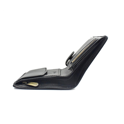 Skórzany męski portfel EL FORREST 889/A-67 RFID czarny