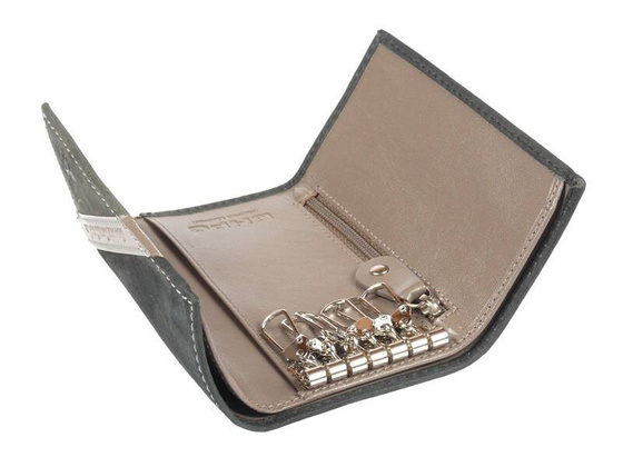 BH-375 SPORT Etui na klucze skórzane Szare