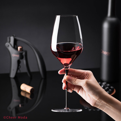Kieliszek do wina Lava Premium czarno-brązowy