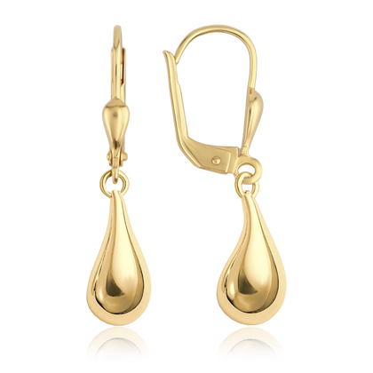 MINET Eleganckie złote kolczyki krople Au 585/1000 1,85g