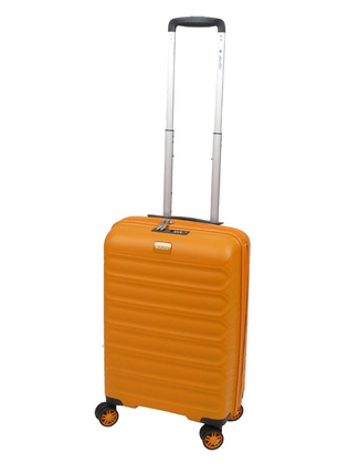 Walizka DIELLE 100 4k 55cm kabinowa żółta PP z poszerzeniem