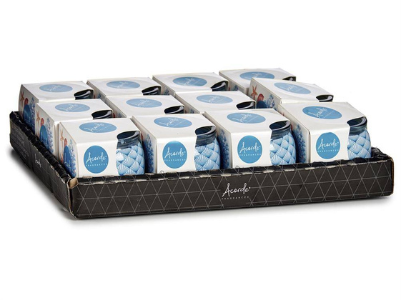 Kpl. 12 świec zapachowych w szkle - Morski