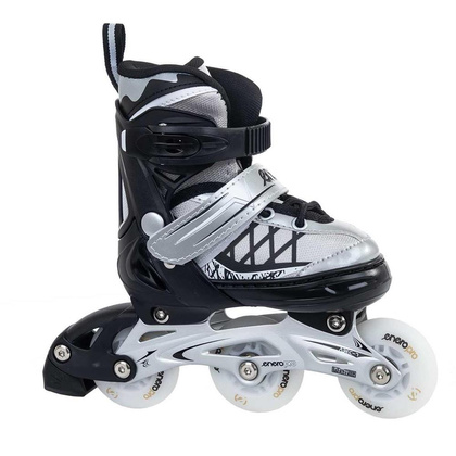 Łyżworolki - wrotki - łyżwy 4 w 1 ENERO PRO LED  26  - 29  szare
