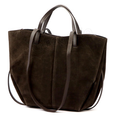 TOREBKA SHOPER DO RĘKI LUB NA RAMIĘ 24-082 D Ciemny brąz