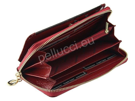 Portfel damski skórzany PELLUCCI GP-111 Czerwony