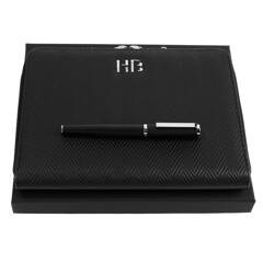 Zestaw upominkowy HUGO BOSS teczka A5 i pióro kulkowe - HSI1065B + HTM106A