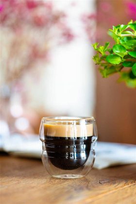 2 szklanki do espresso z podwójną ścianką 70 ml Sferico 7947