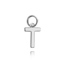 MINET Srebrny wisiorek mała litera „T”