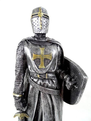 Rycerz - krzyżowiec MC-23076; wys. 30cm