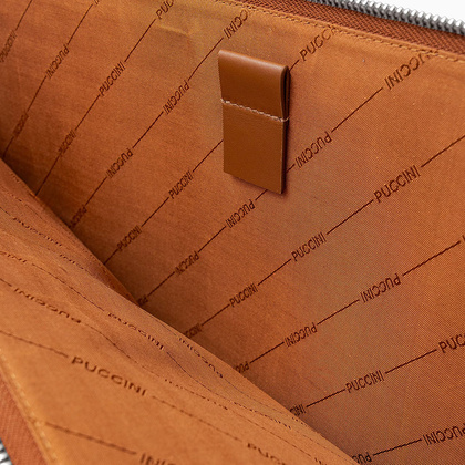 Skórzane etui na laptop 15" PUCCINI VULCANO VC92526 2B Brązowe