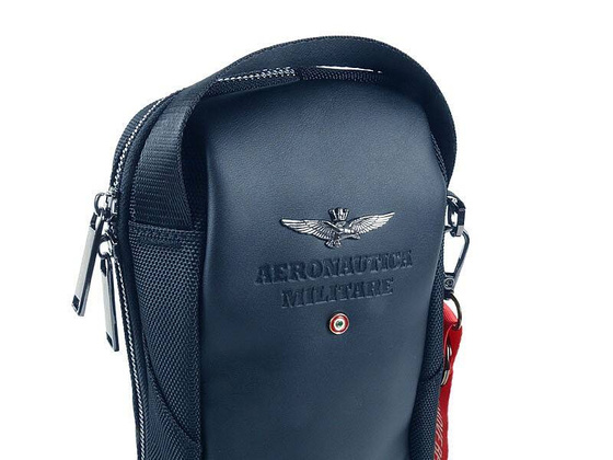 Torba na ramię AERONAUTICA MILITARE Bolt Niebieska