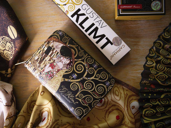 Portfel na suwak - G. Klimt, Pocałunek (CARMANI)