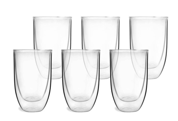 Zestaw 6 szklanek termicznych wysokich z podwójną ścianką Amo 350 ml 25455