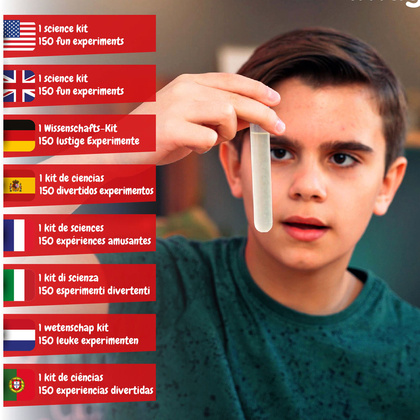 6 in 1 Super Science Kit III. Gra edukacyjna dostarczana z papierową torebką prezentową