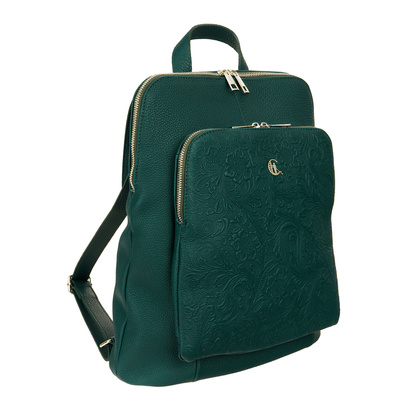 Torbo-plecak damski Canaletto z tłoczeniem w kwiaty TPD490s312t4