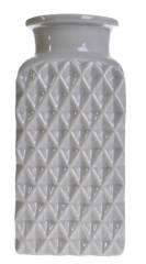 Wazon wytłaczany beżowy średni