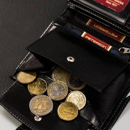 Portfel męski skórzany PTN 317Z-PR 2-1-1 Black