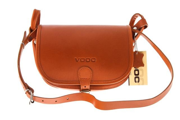 Torebka listonoszka skóra KEMER VOOC Vintage P26 brąz