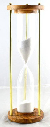 Klepsydra mosiężno - drewniana, 30min. NC2624