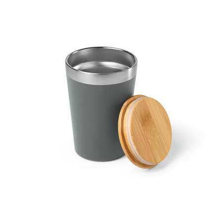 Kubek podrózny Don ze stali nierdzewnej z recyklingu 390 ml