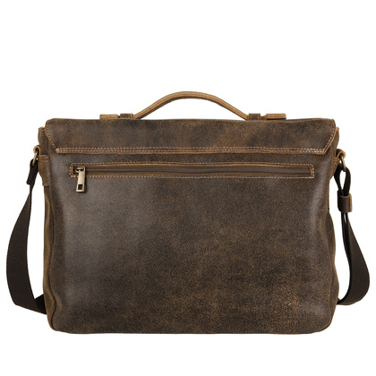 Torba męska Canaletto vintage brązowa skóra naturalna 14 cali TM258s235