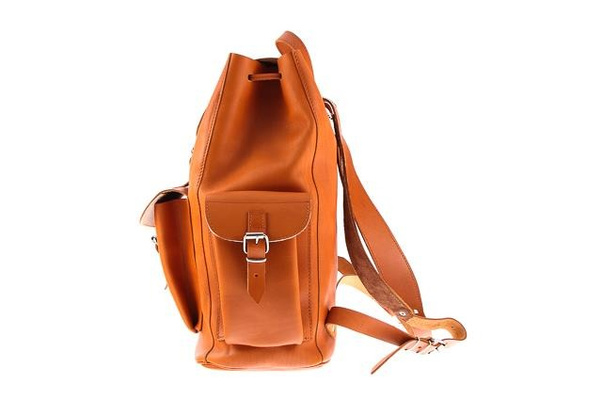 Ogromny plecak skórzany KEMER VOOC Vintage P40 Brązowy