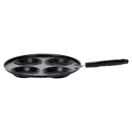 Patelnia do jajek granitowa 4 otwory BASIC LINE 24 cm