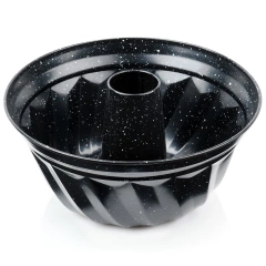 Forma do babki granitowa z kominem 24,5 cm