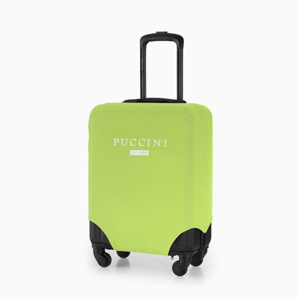 Elastyczny pokrowiec na małą walizkę PUCCINI PBC 6F Limonkowy