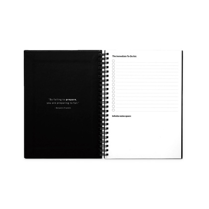 STARTER KIT INFINITE PLANNER A5. Zestaw zawiera „Infinite Diary”, zestaw do czyszczenia, marker i uchwyt na marker